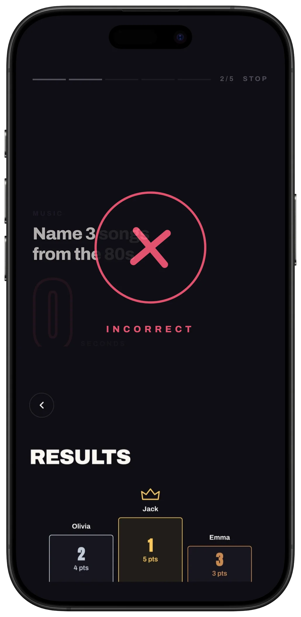 Screen recording of 5 Seconds